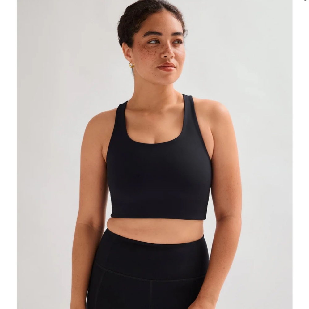 Girlfriend Collective Black Paloma Racerback Bra NWT (XS)‎ $68